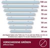 HOOZ Wandregal Glasregal, Wandablage ESG 30x13 cm, rechteckig, mit Halterung Weiß, Regal Glas, Platzsparende Wandboard für Dusche, Bad, Küche oder Wohnraum Bild 2