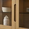 Vitrine Enimeta 190cm Eiche Natur - 4 Türen, 2 Schubladen, LED & Soft-Close Bild 4