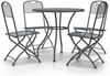 vidaXL 5-tlg. Garten-Essgruppe Streckmetall Anthrazit 3084712 Bild 2