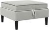 vidaXL Sofa-Hocker mit Stauraum Hellgrau Samt 42027147 Bild 2