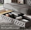 Polsterbett 180x200 cm aus Samt mit Stauraum – Chesterfield-Optik, hohes Kopfteil Bild 3