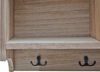 Wandregal HWC-K49, Garderobe Wandgarderobe Regal, 3 Staufächer 5 Haken 30x80x20cm Holz ~ naturbraun Bild 5