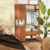 WAOHO Kleiderständer Kleiderschrank, Kleiderständer mit Schrank und Schubladen Bild 3