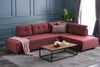 Eckschlafsofa, 'Manama', 85 x 206 x 280, Weinrot Bild 2