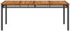 vidaXL Gartentisch Schwarz 180x90x75 cm Poly Rattan Akazienholz 366279 Bild 4