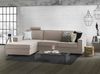 Dmora Sofa mit Halbinsel Sodalite, Ecksofa mit Sinistra-Stauraum-Halbinsel, schmale Armlehnen, 100 % Made in Italy, Cm 260x95h90, Tortora Bild 2