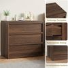 GarveeMore Kommode Sideboard mit 3 Schubladen Schubladenschrank 75 x 40 x 78 cm Bild 4