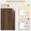 GarveeMore Kommode Sideboard mit 3 Schubladen Schubladenschrank 75 x 40 x 78 cm Bild 3