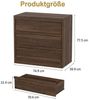 GarveeMore Kommode Sideboard mit 3 Schubladen Schubladenschrank 75 x 40 x 78 cm Bild 2