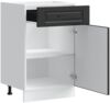 vidaXL Küchenunterschrank Porto Schwarz Holzwerkstoff 853958 Bild 5