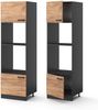 Mikrowellenschrank R-Line Goldkraft Eiche 60 cm Vicco Bild 5