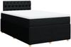 vidaXL Boxspringbett mit Matratze Schwarz 120x200 cm Stoff 3287432 Bild 2