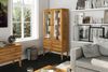 Vitrine Kommode LENNES Buche massiv 94x180x45 cm Bild 3