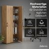 Bellamio 'Apol' Mehrzweckschrank schmal, Eichenoptik, 176x33x40 cm, Aktenschrank mit 5 Ablagefächern, Tür beidseitig montierbar Bild 5