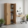 Bellamio 'Apol' Mehrzweckschrank schmal, Eichenoptik, 176x33x40 cm, Aktenschrank mit 5 Ablagefächern, Tür beidseitig montierbar Bild 2