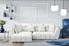 AX LIVING Couch mit Bettfunktion Corleone weiße Eckcouch in L Form Bild 3