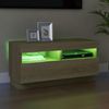 vidaXL TV-Schrank mit LED-Leuchten Sonoma-Eiche 80x35x40 cm 804448 Bild 4