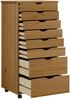 vidaXL Rollschrank mit Schubladen MOSS Honigbraun Massivholz Kiefer 355897 Bild 3