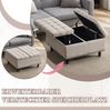 Aufbewahrungsbank mit Deckel, Beige, 75x75x41 cm, bis 130 kg Bild 5