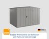 Hörmann Ecostar Metall-Gerätehaus Elegant mit Satteldach Typ 3, 238x303 cm , graualuminium, 7,2 m²,1-flüglige Tür Bild 2