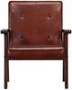 vidaXL Sessel Braun Echtleder [247641] Bild 2
