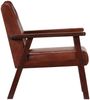 vidaXL Sessel Braun Echtleder [247641] Bild 3