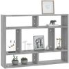vidaXL Wandregal Grau Sonoma 75x16x55 cm Holzwerkstoff 815844 Bild 5
