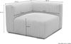 DOMO. collection Polsterecke 800011, Modul-Polstersessel, quadratisch, individuell kombinierbar, Cord, Armsessel, Cocktailsessel, Loungesessel, 108 x 108 x 69 (BxTxH), creme Bild 5