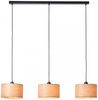 Brilliant Leuchten No. 99491-76 Pendelleuchte Romm 3-flammig E27 holz hell schwarz Bild 3