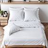 Cozyor Bettwäsche extra dick, weich, top Reissverschluss 135x200 155x200 155x220 200x200, Mikrofaser, 3 teilig, weiß Purity, Bettbezug + Kissenbezug 40x80, für Allergiker, weich Bild 4