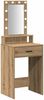 vidaXL Schminktisch mit Speicher Braun 50 x 41 x 140 cm Holzwerkstoff 865162 Bild 2