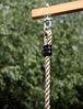 Fungoo Spielturm "Fortress Spider+", teak,mit Rutsche, Holzdach, Griffe, Leiter, Kletterturm und Schaukel Bild 3