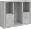 vidaXL Sideboards mit LED-Leuchten 3 Stk. Betongrau Holzwerkstoff 3209124 Bild 5