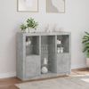 vidaXL Sideboards mit LED-Leuchten 3 Stk. Betongrau Holzwerkstoff 3209124 Bild 4
