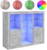 vidaXL Sideboards mit LED-Leuchten 3 Stk. Betongrau Holzwerkstoff 3209124 Bild 2