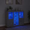 vidaXL Sideboards mit LED-Leuchten 3 Stk. Betongrau Holzwerkstoff 3209124 Bild 3
