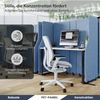 Akustik-Trennwand mit Schalldämmung SADIE - 145x260x1,8cm Blau | Stellwand Büro Raumteiler Office-Akustikwand Sichtschutz freistehend Bild 4