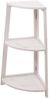 Eckregal HWC-K44, Regal Standregal Wohnregal, 3 Ablagen, 80x37x37cm MDF aus Paulownia ~ shabby weiß Bild 5
