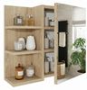 TREND WERK Spiegelschrank Badezimmer mit Ablage & Stauraum (59×16×50 cm Hängender Badezimmerschrank zur Wandmontage mit Regal) – modern & pflegeleicht Bild 2