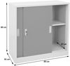 Aktenschrank Boston HWC-F41, Stahlschrank Büroschrank, mit abschließbaren Schiebetüren 90x90x45cm ~ anthrazit Bild 3
