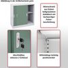 Aktenschrank Boston HWC-F41, Stahlschrank Büroschrank, mit abschließbaren Schiebetüren 90x90x45cm ~ anthrazit Bild 2