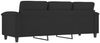 vidaXL 3-Sitzer-Sofa Schwarz 180 cm Mikrofasergewebe 359570 Bild 5