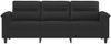 vidaXL 3-Sitzer-Sofa Schwarz 180 cm Mikrofasergewebe 359570 Bild 3