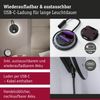 LED Akkuwandleuchte Miora 2700K 80lm / 50lm 3,7V 0,6W / 0,7W dimmbar Schwarz Bild 4