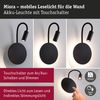 LED Akkuwandleuchte Miora 2700K 80lm / 50lm 3,7V 0,6W / 0,7W dimmbar Schwarz Bild 2