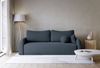 Selsey 'Nubelle' Sofa 3-Sitzer mit Schlaffunktion & Stauraum, Chenille, dunkelblau Bild 2