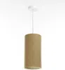 BPS Koncept 0T0-014-15w20 Hängeleuchte BOHO ELEGANT E27 1x40W Stoff strukturiert auf PVC-Kunststoff braun H:102cm Ø15cm dimmbar Bild 4
