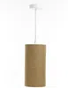 BPS Koncept 0T0-014-15w20 Hängeleuchte BOHO ELEGANT E27 1x40W Stoff strukturiert auf PVC-Kunststoff braun H:102cm Ø15cm dimmbar Bild 2