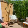 210cm Hängestuhlgesell Indoor/Outdoor bis 150kg Schwarz mit Zubehör Bild 3
