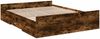vidaXL Bettgestell mit Schubladen Räuchereiche 140x200cm Holzwerkstoff 3280297 Bild 3